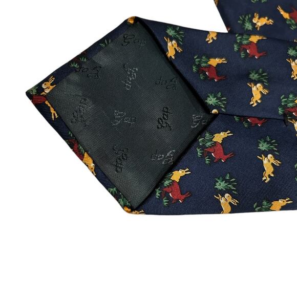 Vintage Gap Navy Bunny Bunnies Spring Easter Men's ties Neckties - Picture 5 of 7
